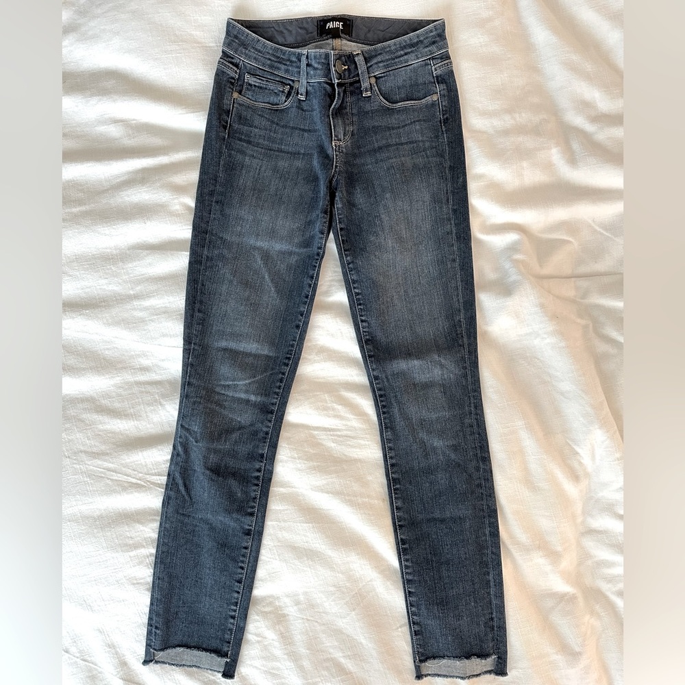 Paige Skyline Ankle Peg Skinny Jeans